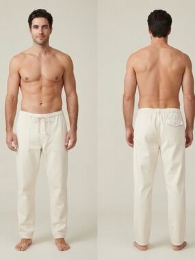 Industry of All Nations Ponya Drawstring Pant Unbleached Organic Cotton